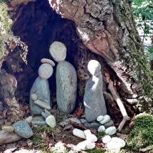 Stony figurines on the Gräbelesberg in the Swabian Mountains